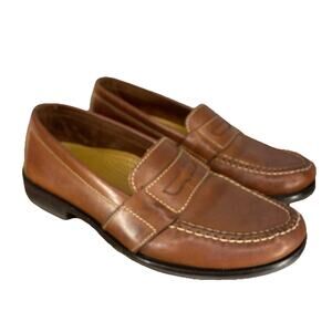 🤎 Cole Haan Brown Leather Penny Loafers | Men’s 8